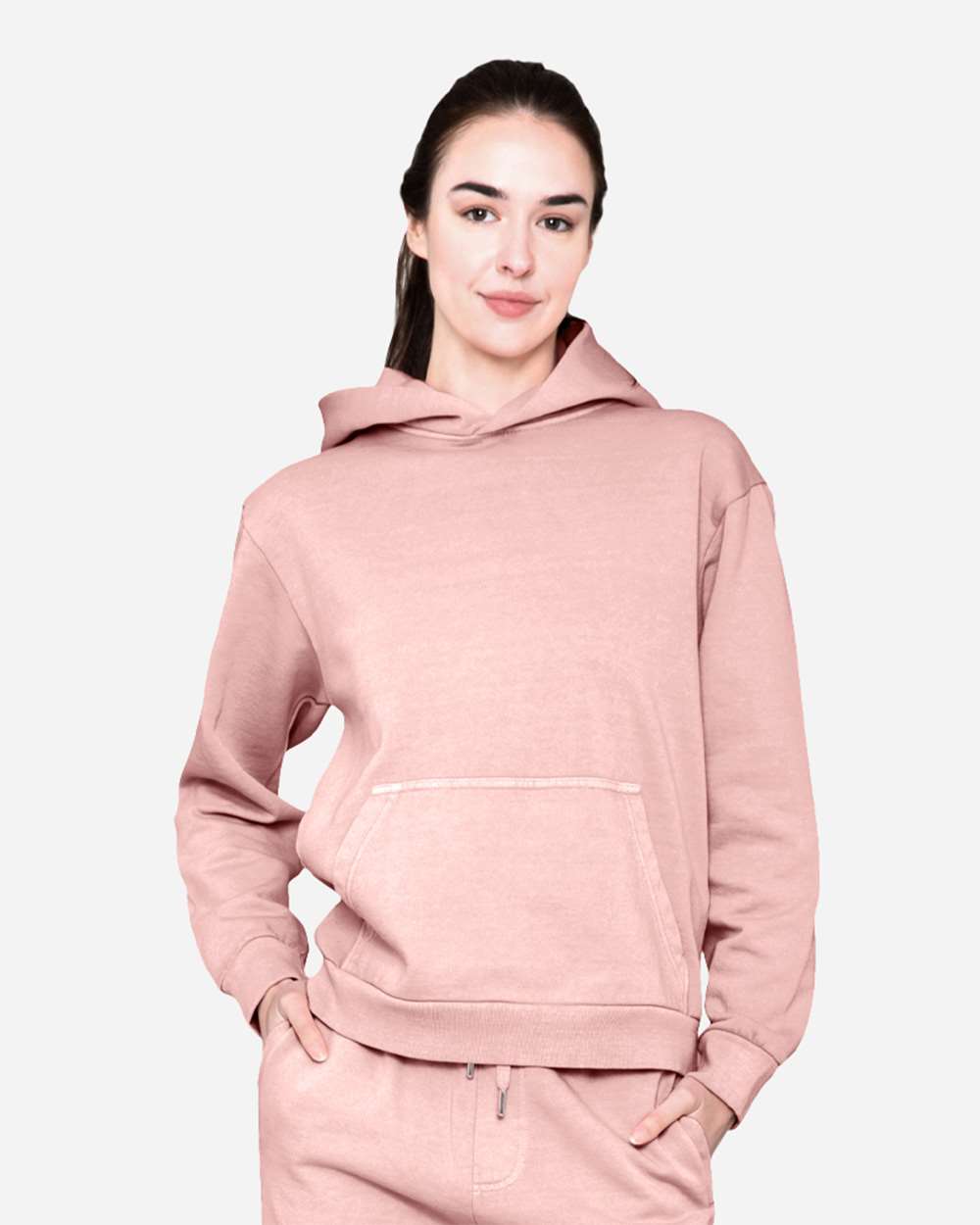 Lane Seven LS16001 Unisex Urban Hoodie Sweatshirt - Pigment Salmon