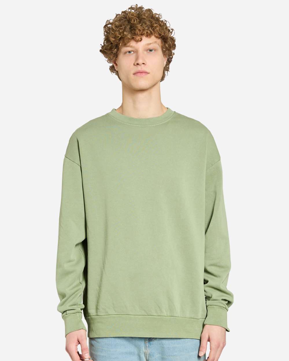 Lane Seven LS16004 Unisex Urban Crewneck Sweatshirt - Pigment Oil Green