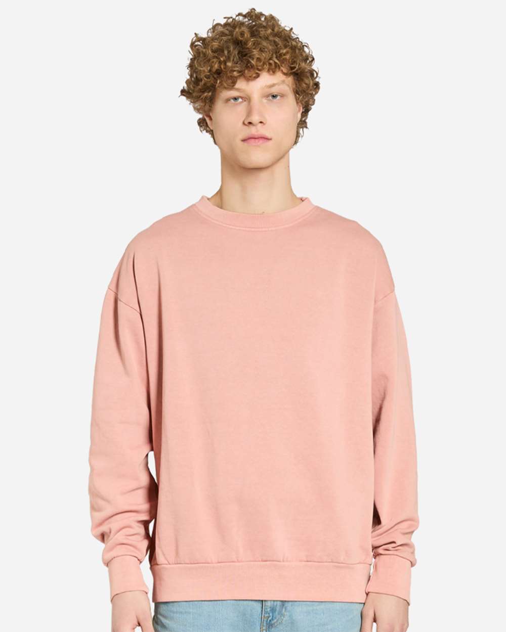 Lane Seven LS16004 Unisex Urban Crewneck Sweatshirt - Pigment Salmon