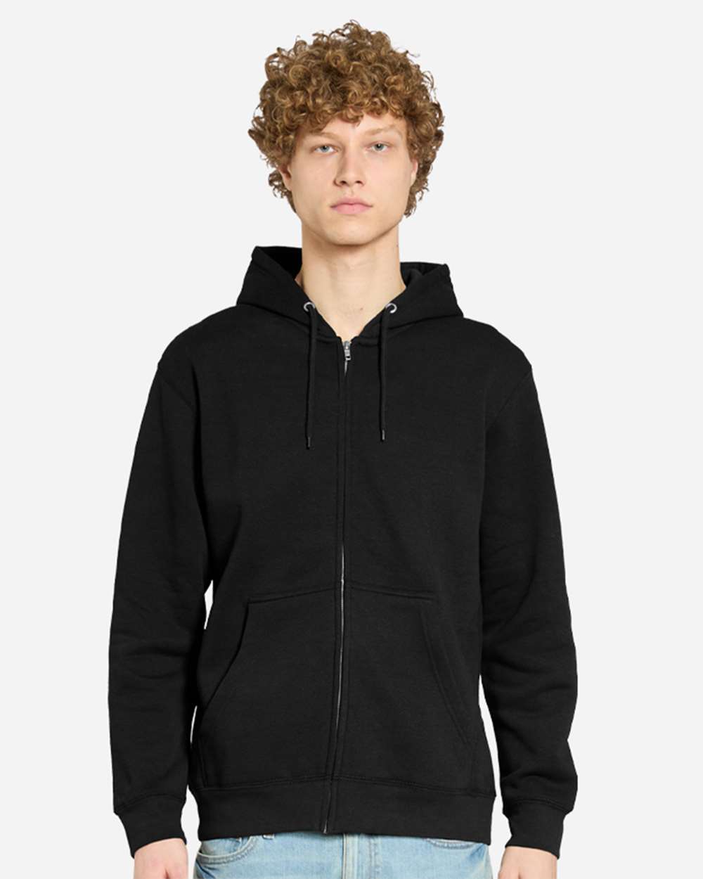 Lane Seven LS14003 Unisex Premium Full-Zip Hoodie Sweatshirt - Black