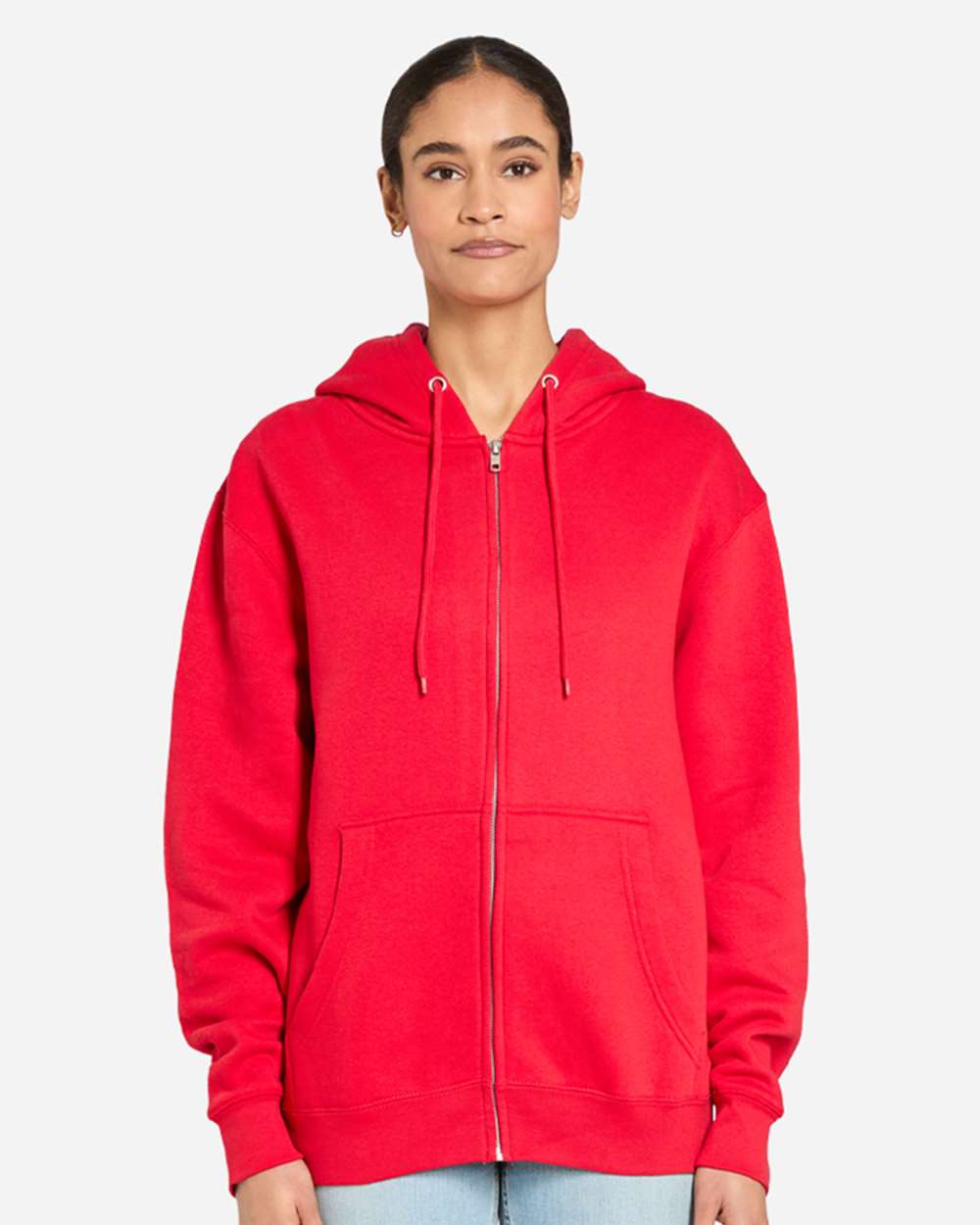 Lane Seven LS14003 Unisex Premium Full-Zip Hoodie Sweatshirt - Red