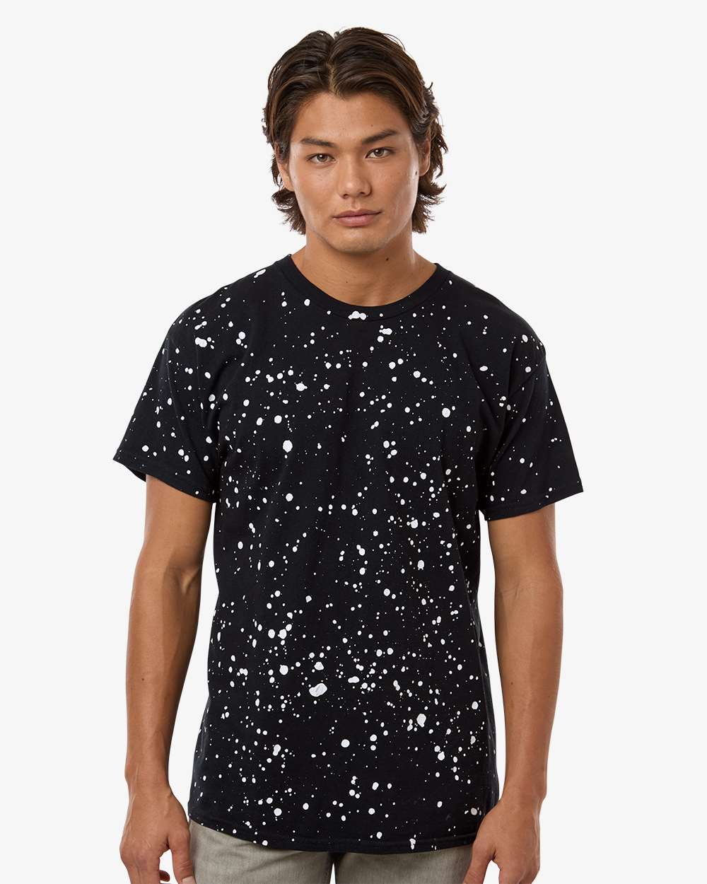 Unisex Bleach Out Dyed T-Shirt - 1385 - Starry Night