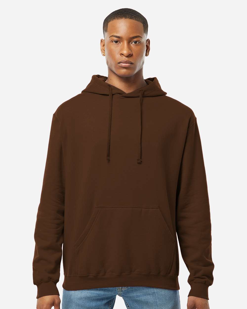 Tultex 320 Unisex Fleece Hooded Sweatshirt - Brown