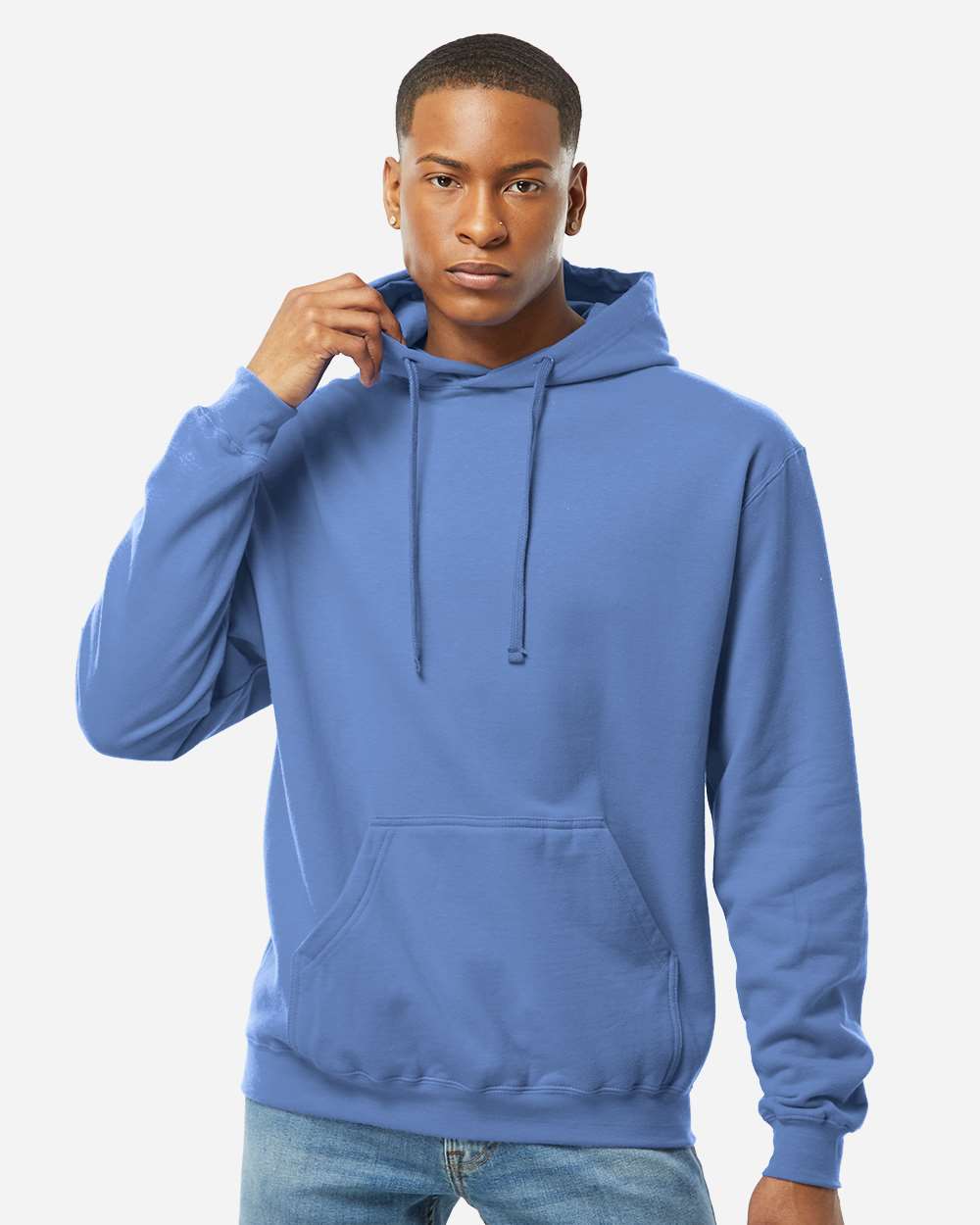 Tultex 320 Unisex Fleece Hooded Sweatshirt - Columbia Blue