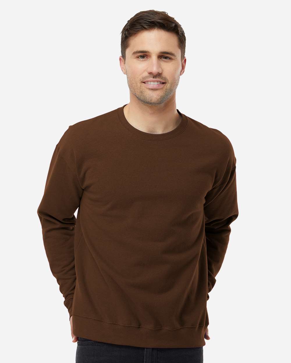 Tultex 340 Unisex Fleece Crewneck Sweatshirt - Brown