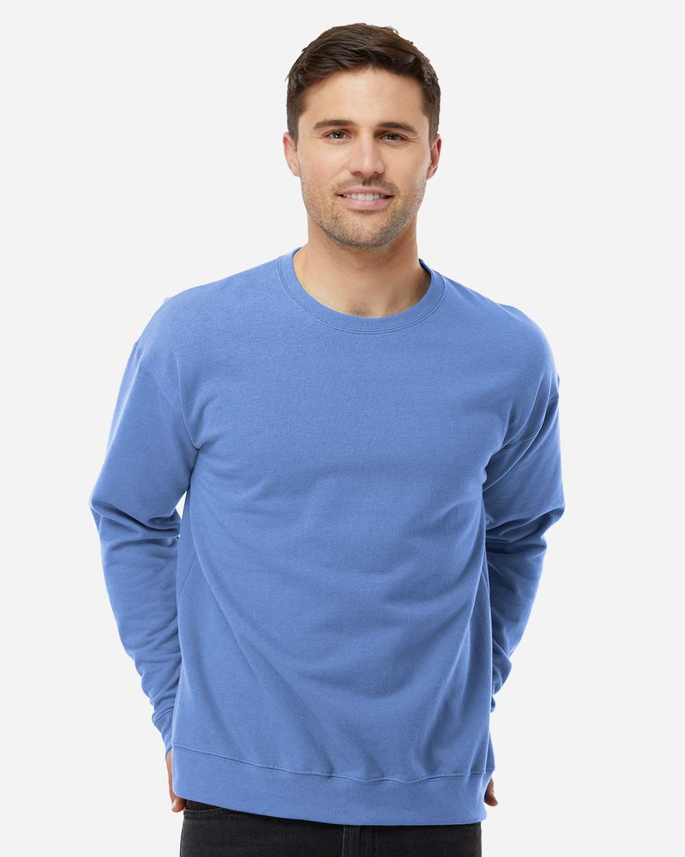 Tultex 340 Unisex Fleece Crewneck Sweatshirt - Columbia Blue