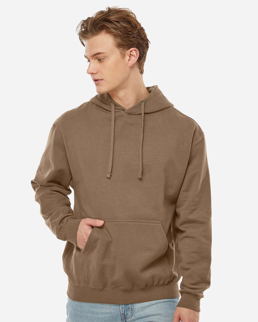 Tultex 320 Unisex Fleece Hooded Sweatshirt - Light Brown