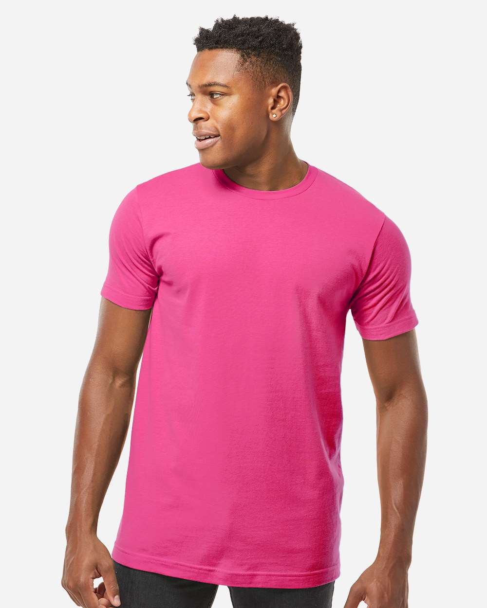Unisex Fine Jersey T-Shirt - 202 - Fuchsia