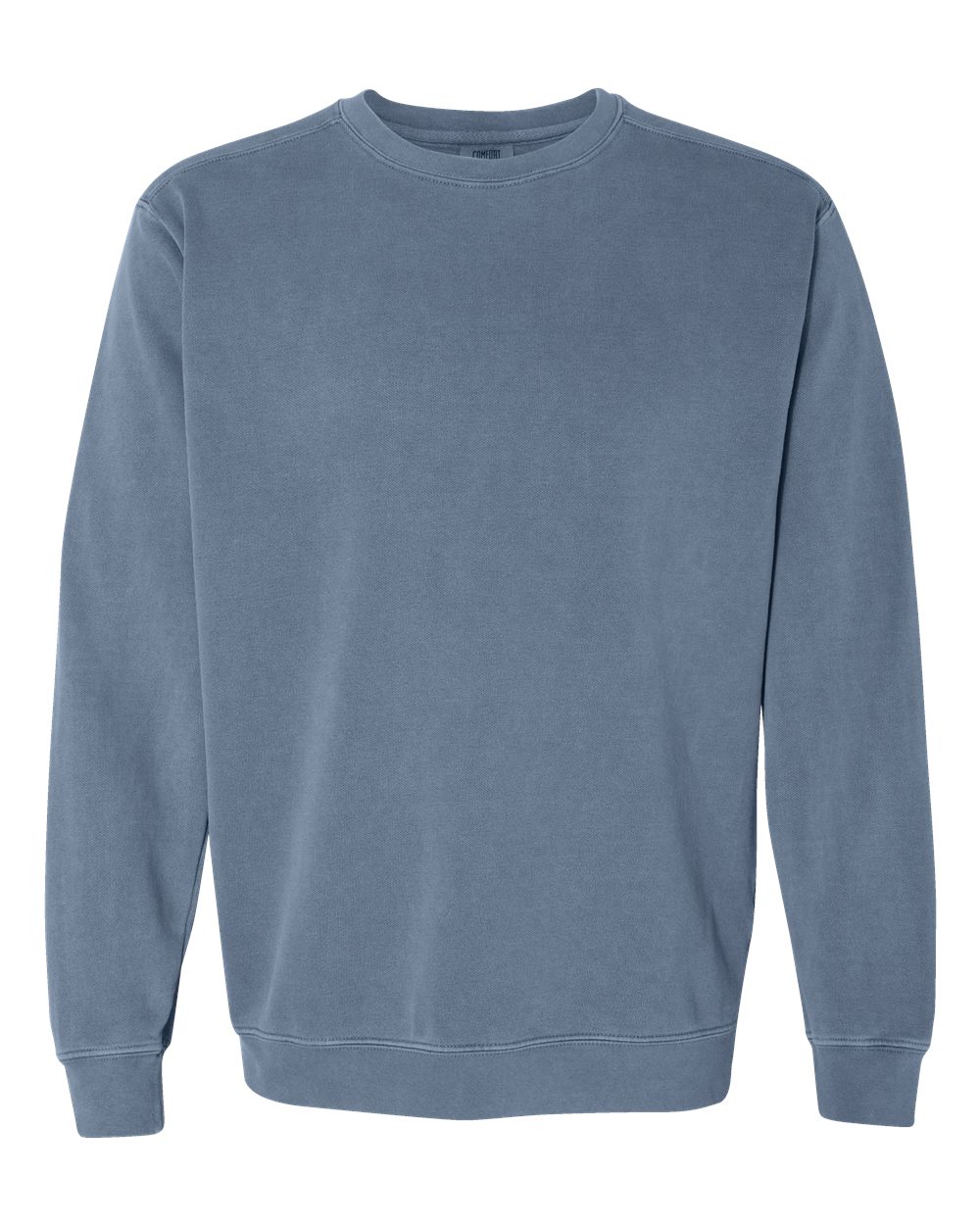 Comfort Colors 1566 Unisex Garment-Dyed Crewneck Sweatshirt - Blue Jean
