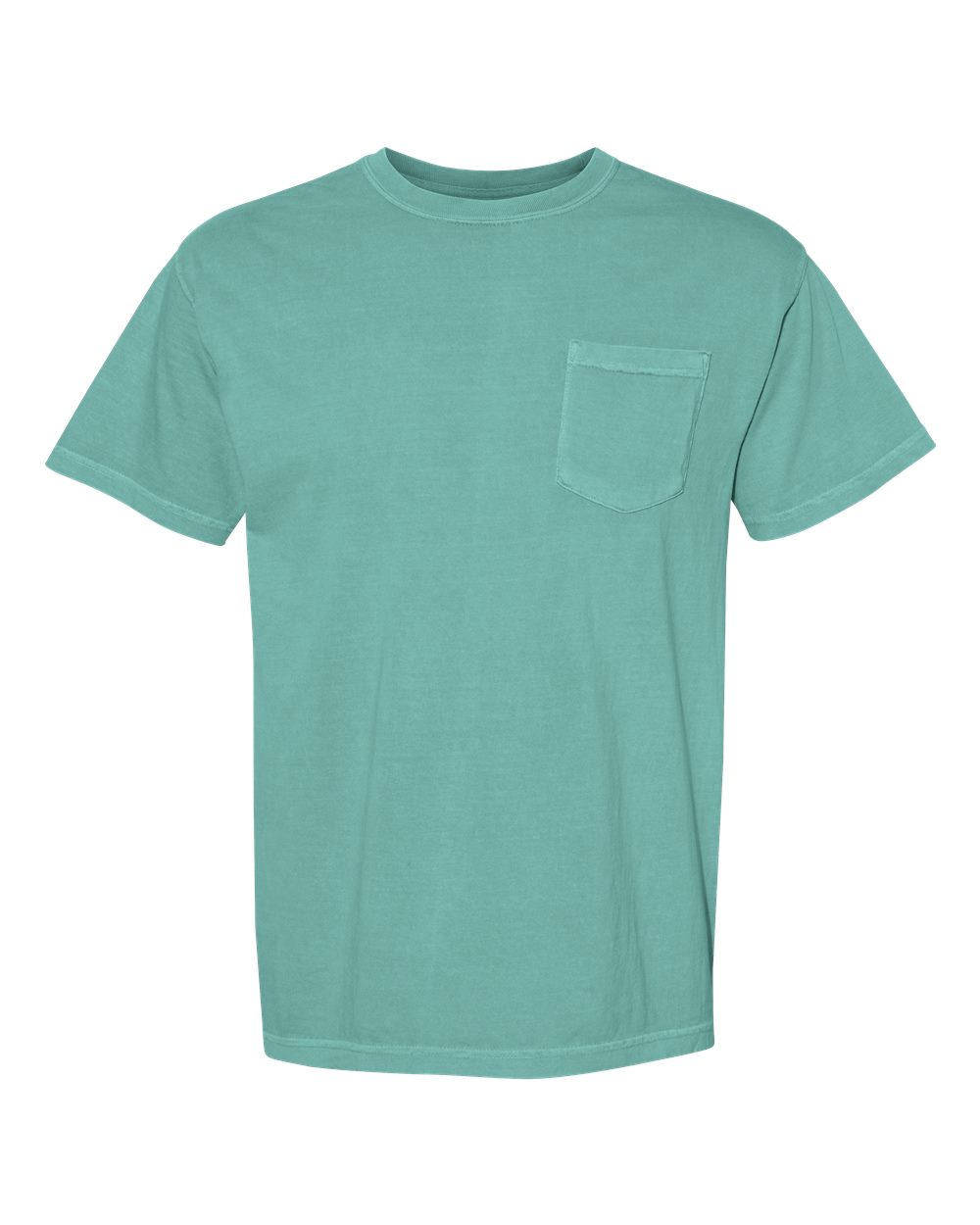 Comfort Colors 6030 Unisex Garment-Dyed Heavyweight Pocket T-Shirt - Seafoam