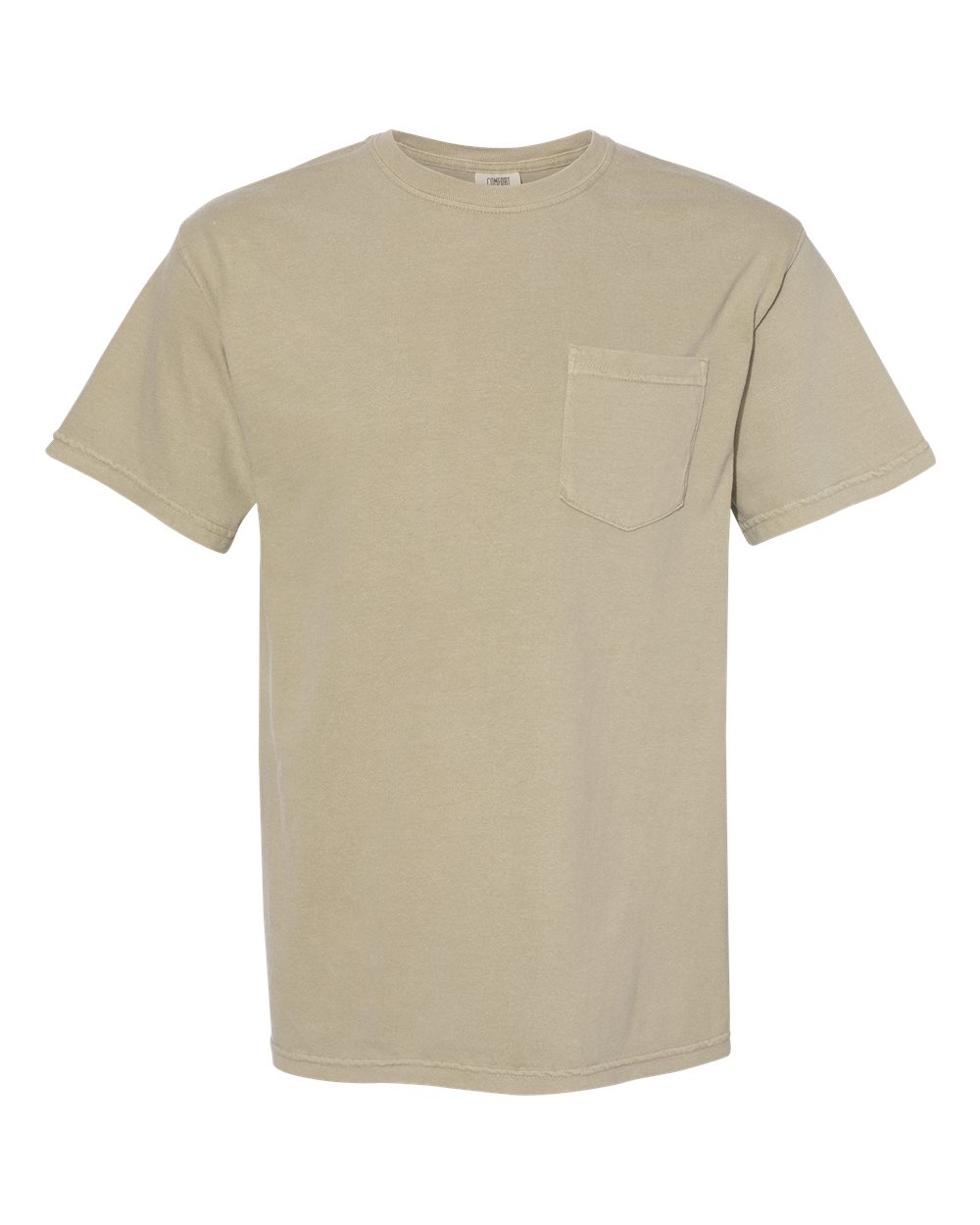 Comfort Colors 6030 Unisex Garment-Dyed Heavyweight Pocket T-Shirt - Khaki