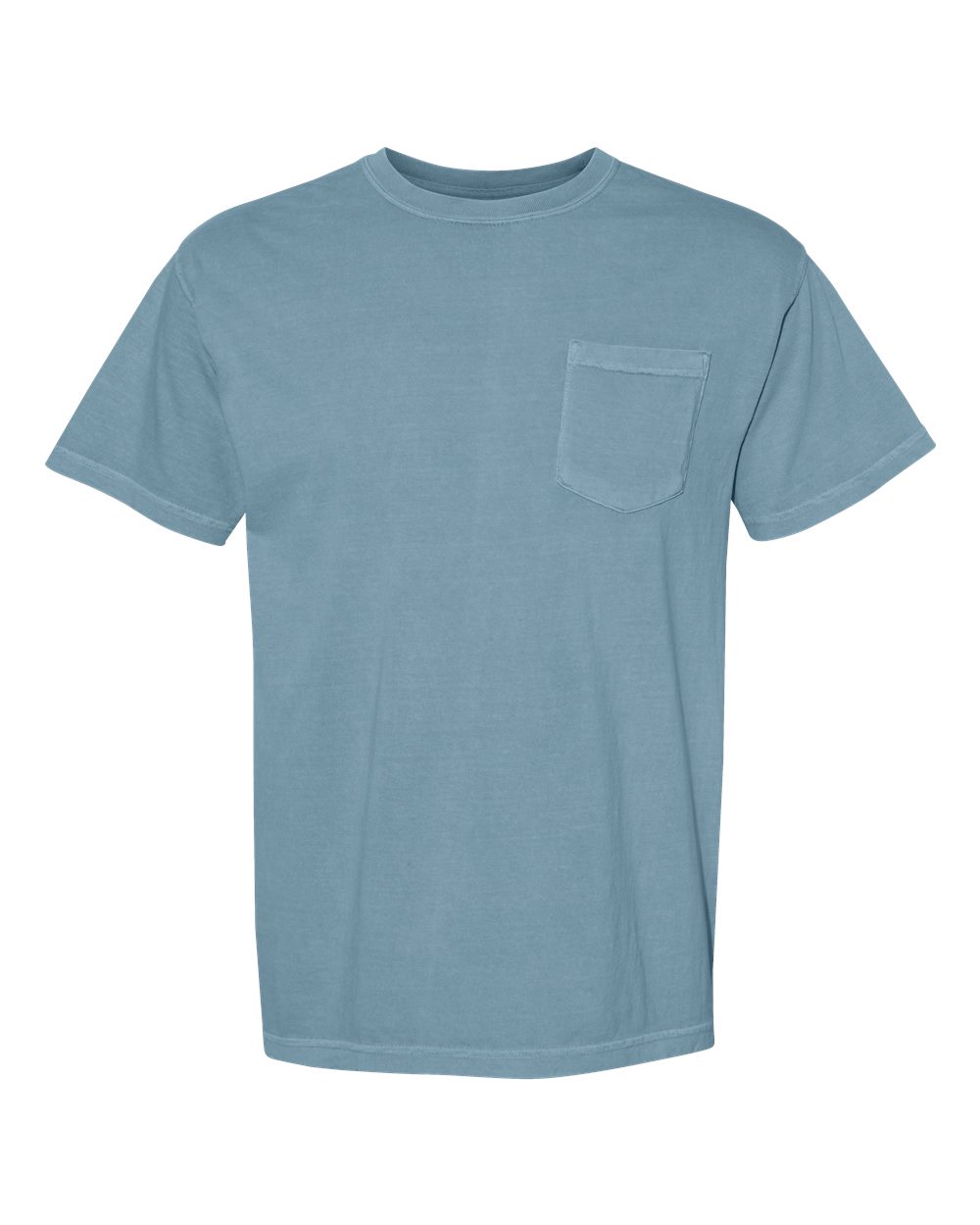 Comfort Colors 6030 Unisex Garment-Dyed Heavyweight Pocket T-Shirt - Ice Blue