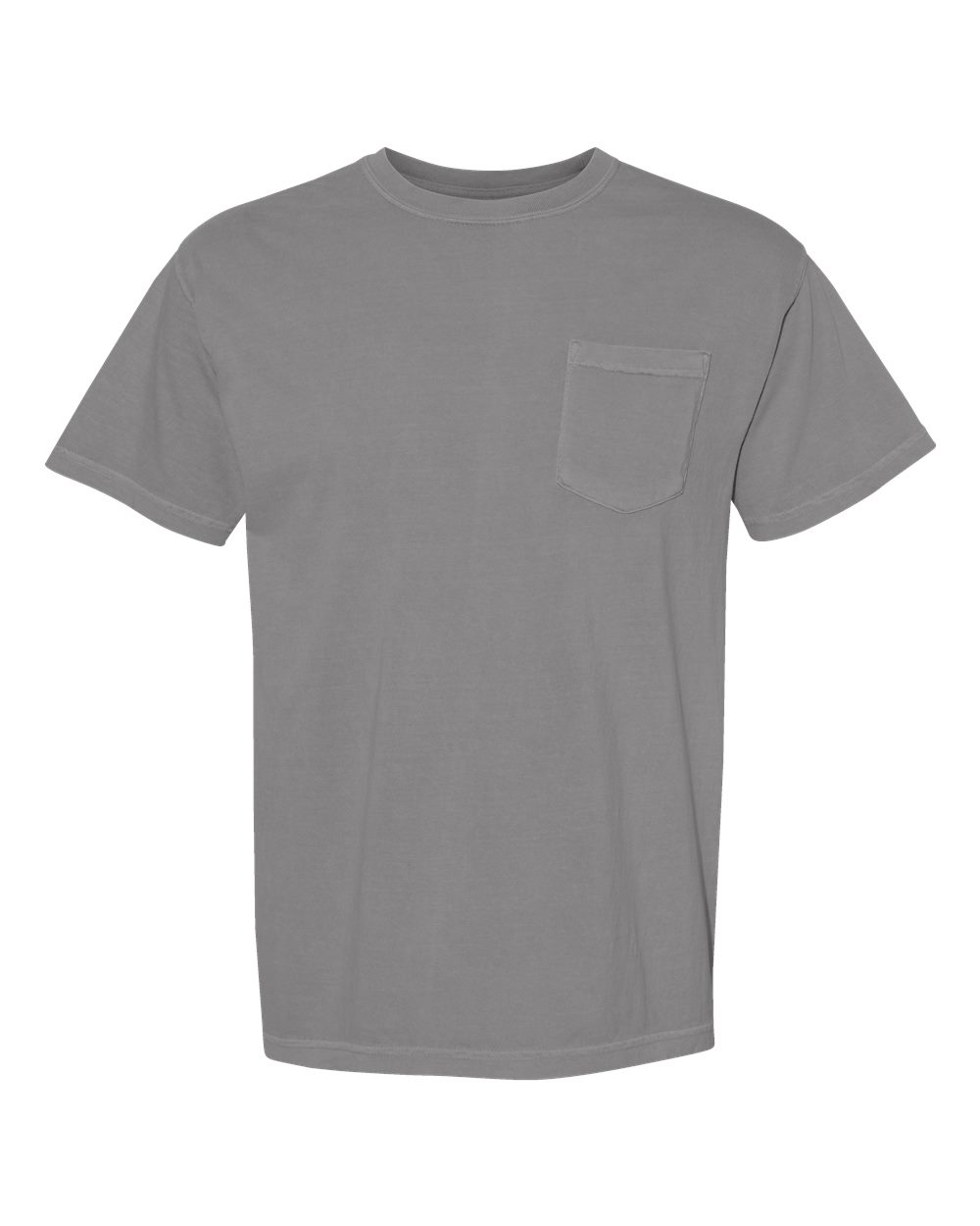 Comfort Colors 6030 Unisex Garment-Dyed Heavyweight Pocket T-Shirt - Grey