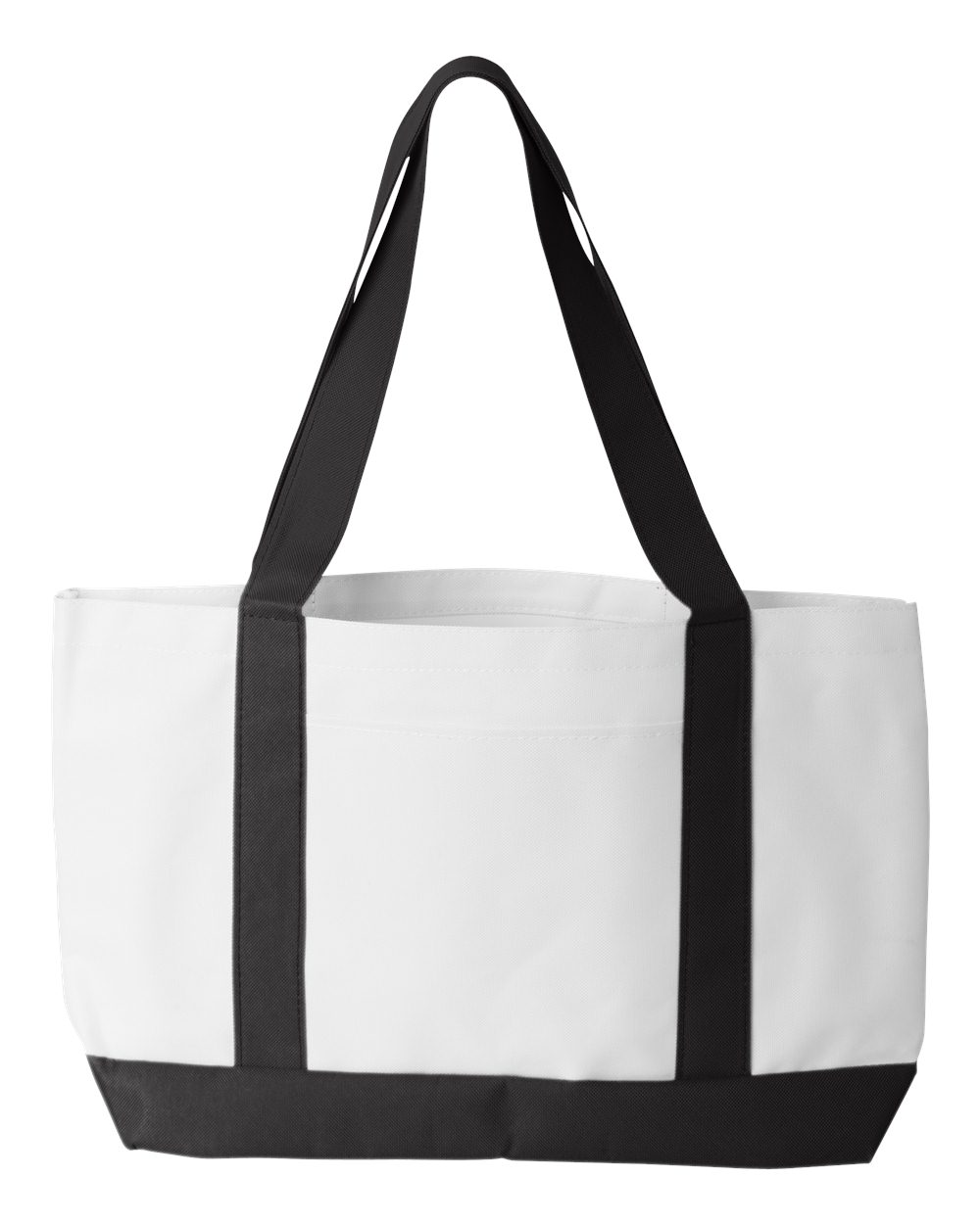 Liberty Bags 7002 P&O Cruiser Tote - White/ Black
