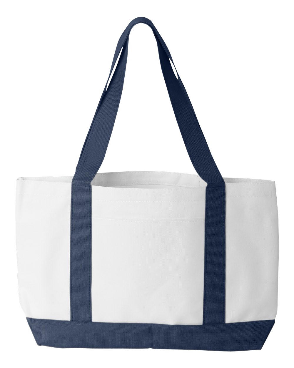 Liberty Bags 7002 P&O Cruiser Tote - White/ Navy