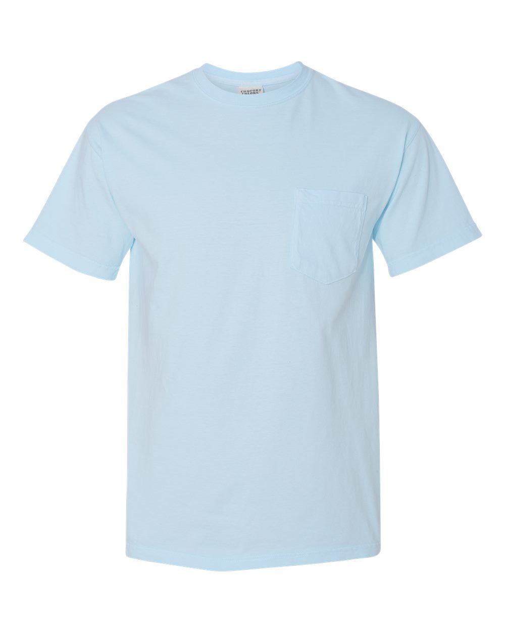 Comfort Colors 6030 Unisex Garment-Dyed Heavyweight Pocket T-Shirt - Chambray