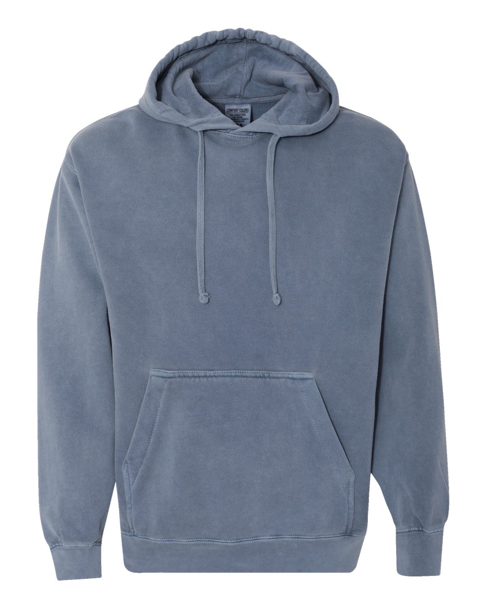 Comfort Colors 1567 Unisex Garment-Dyed Hooded Sweatshirt - Blue Jean