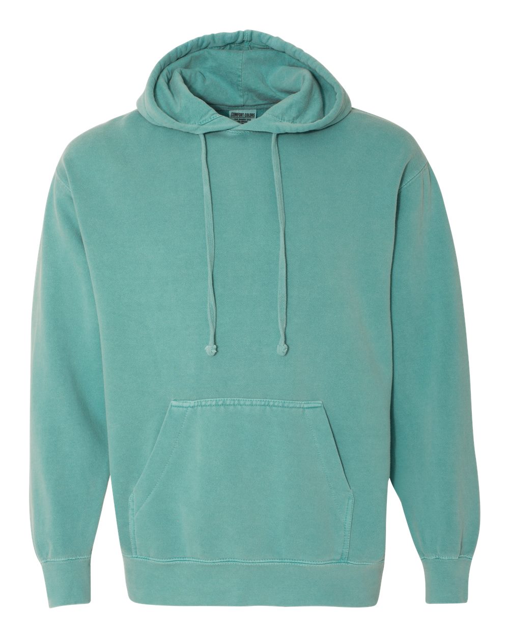 Comfort Colors 1567 Unisex Garment-Dyed Hooded Sweatshirt - Seafoam