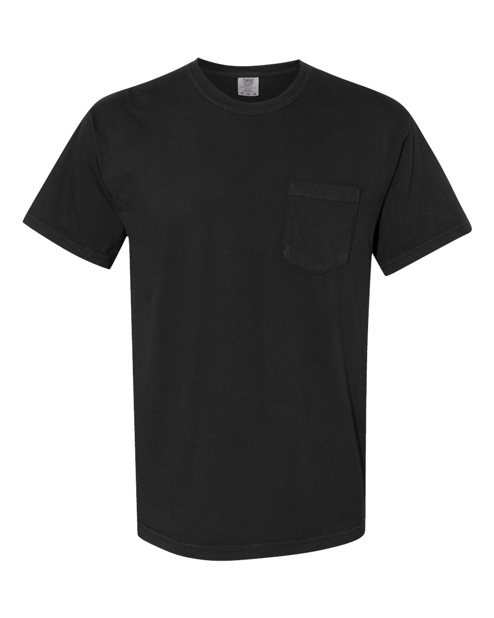 Comfort Colors 6030 Unisex Garment-Dyed Heavyweight Pocket T-Shirt - Black