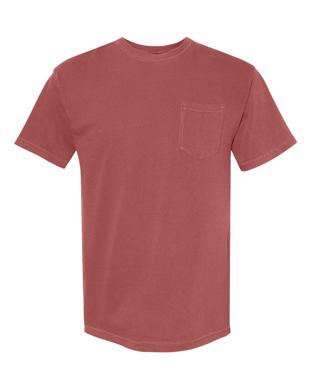 Comfort Colors 6030 Unisex Garment-Dyed Heavyweight Pocket T-Shirt - Brick