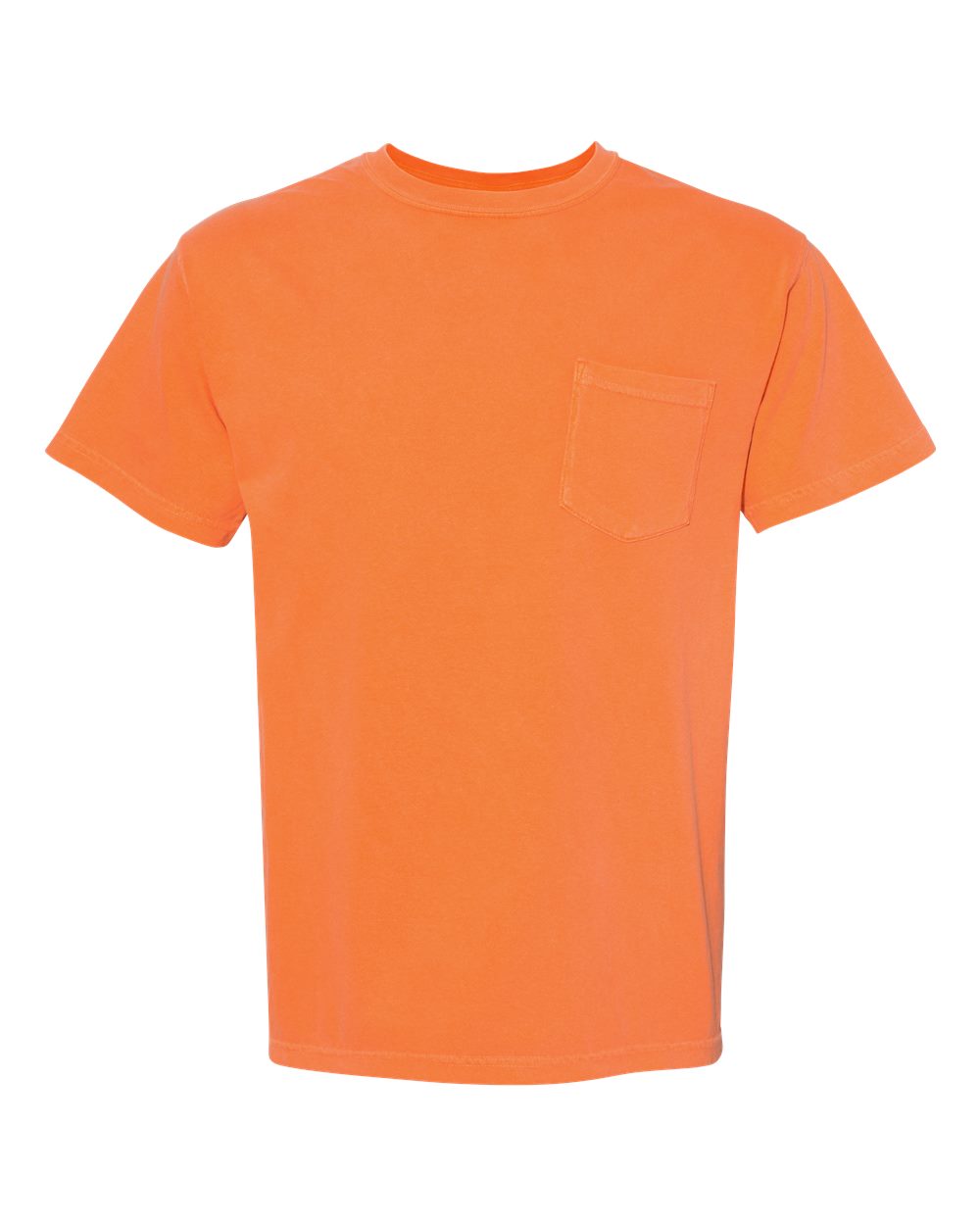 Comfort Colors 6030 Unisex Garment-Dyed Heavyweight Pocket T-Shirt - Burnt Orange