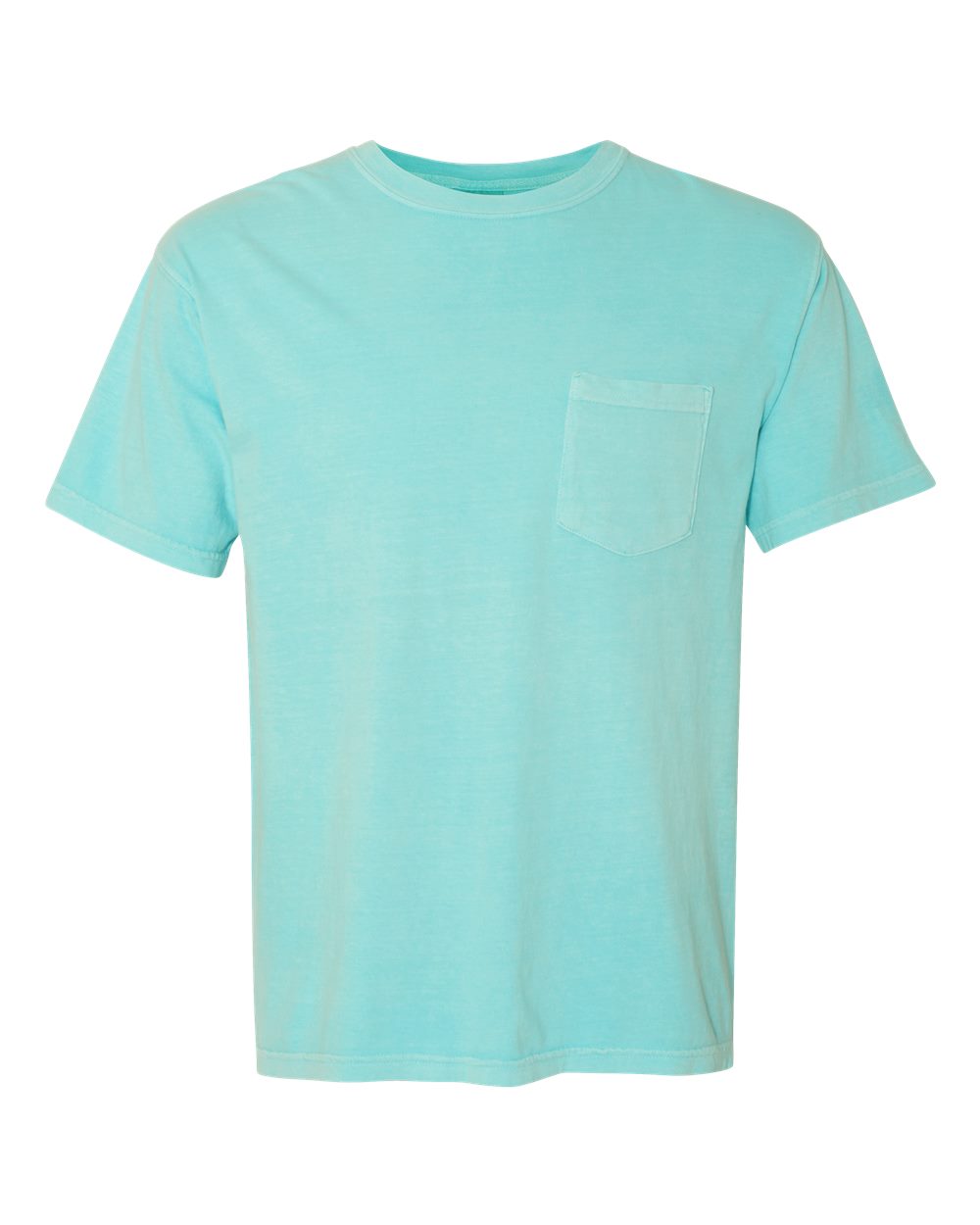 Comfort Colors 6030 Unisex Garment-Dyed Heavyweight Pocket T-Shirt - Chalky Mint