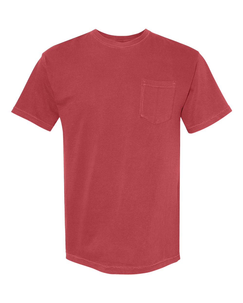 Comfort Colors 6030 Unisex Garment-Dyed Heavyweight Pocket T-Shirt - Chili
