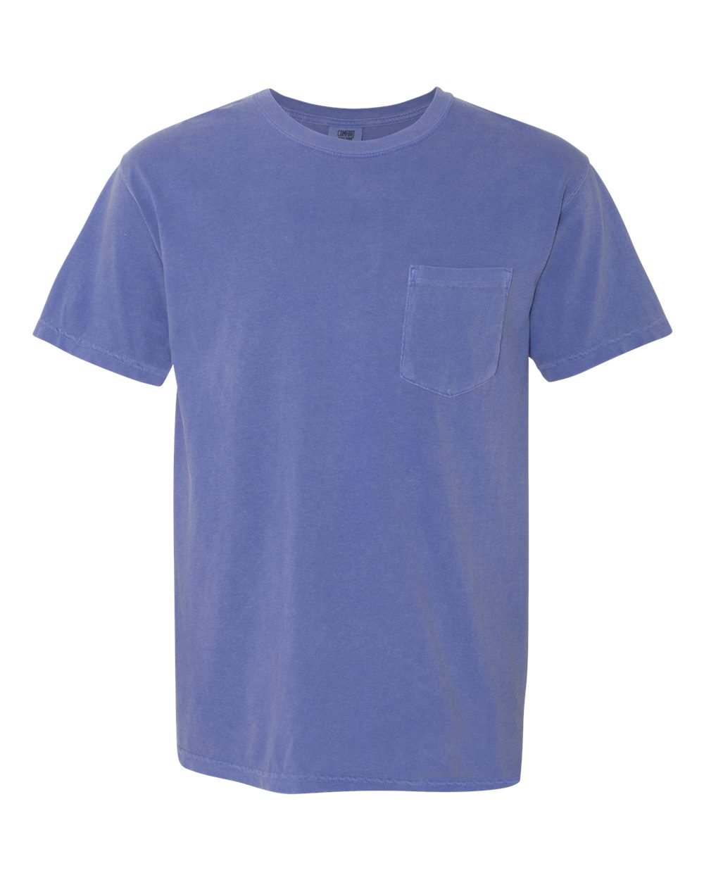 Comfort Colors 6030 Unisex Garment-Dyed Heavyweight Pocket T-Shirt - Periwinkle