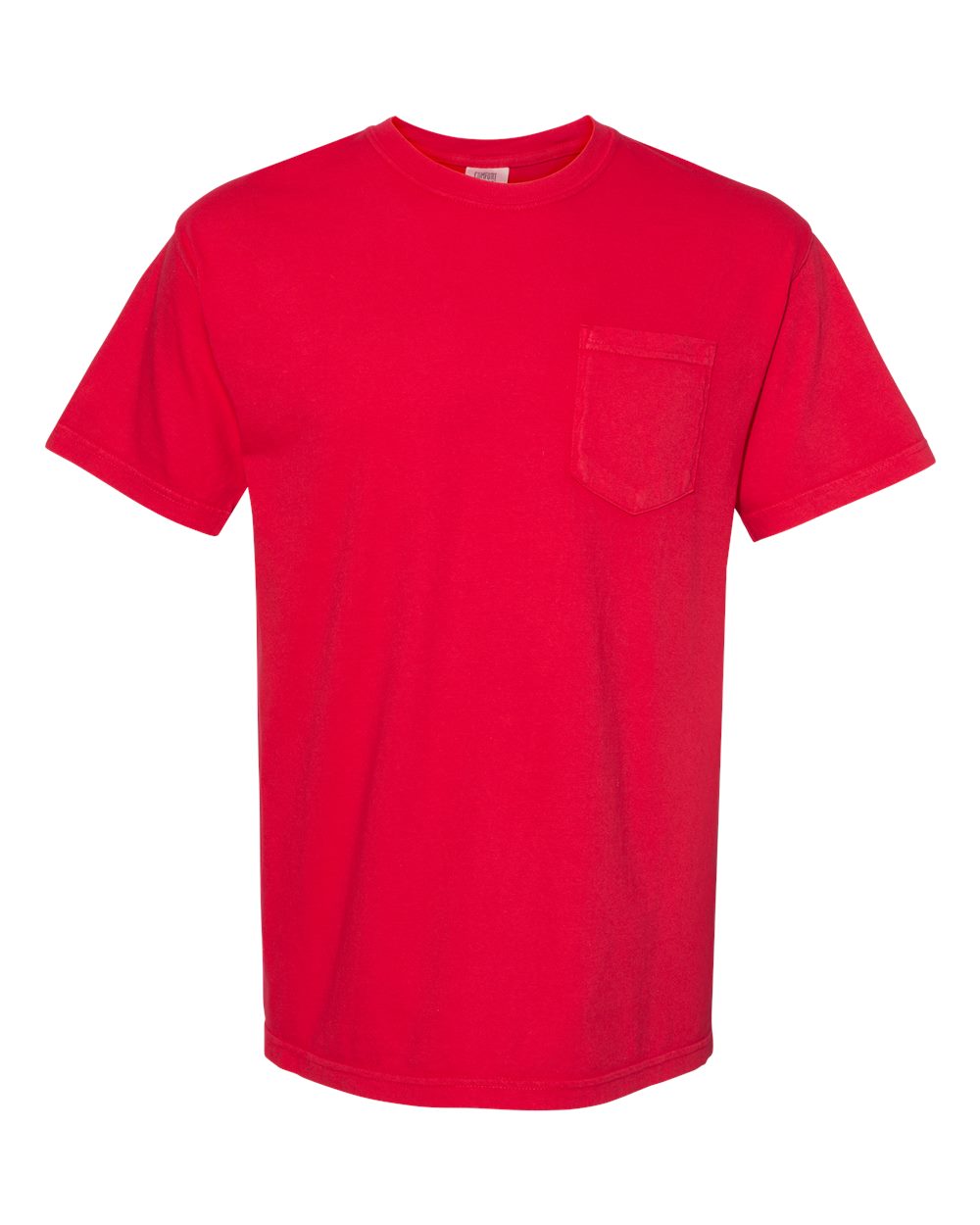 Comfort Colors 6030 Unisex Garment-Dyed Heavyweight Pocket T-Shirt - Red