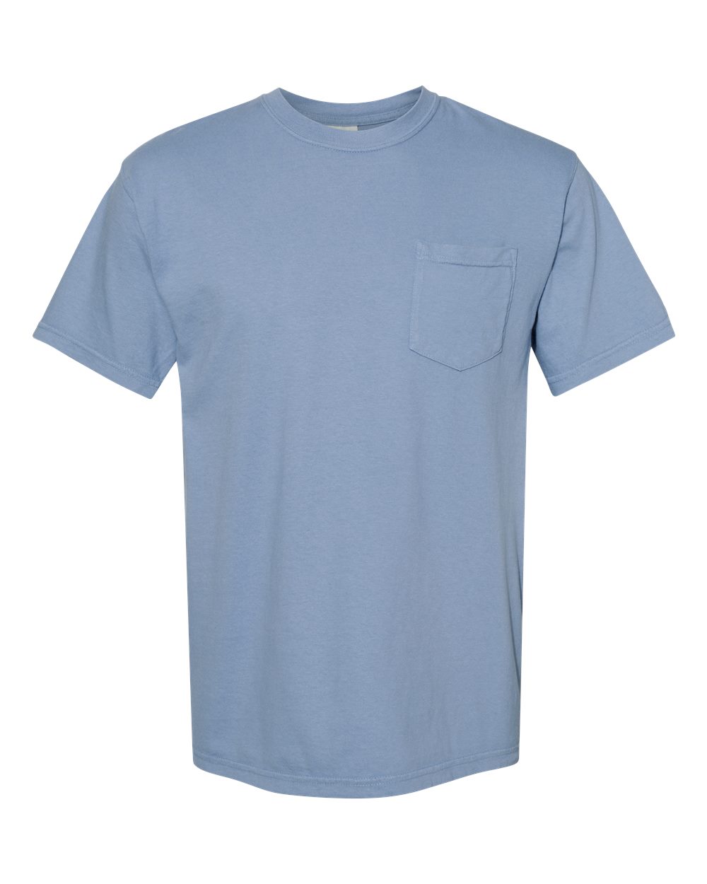 Comfort Colors 6030 Unisex Garment-Dyed Heavyweight Pocket T-Shirt - Washed Denim
