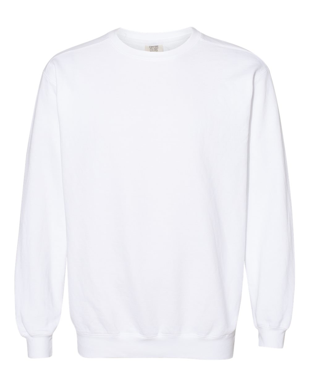 Comfort Colors 1566 Unisex Garment-Dyed Crewneck Sweatshirt - White