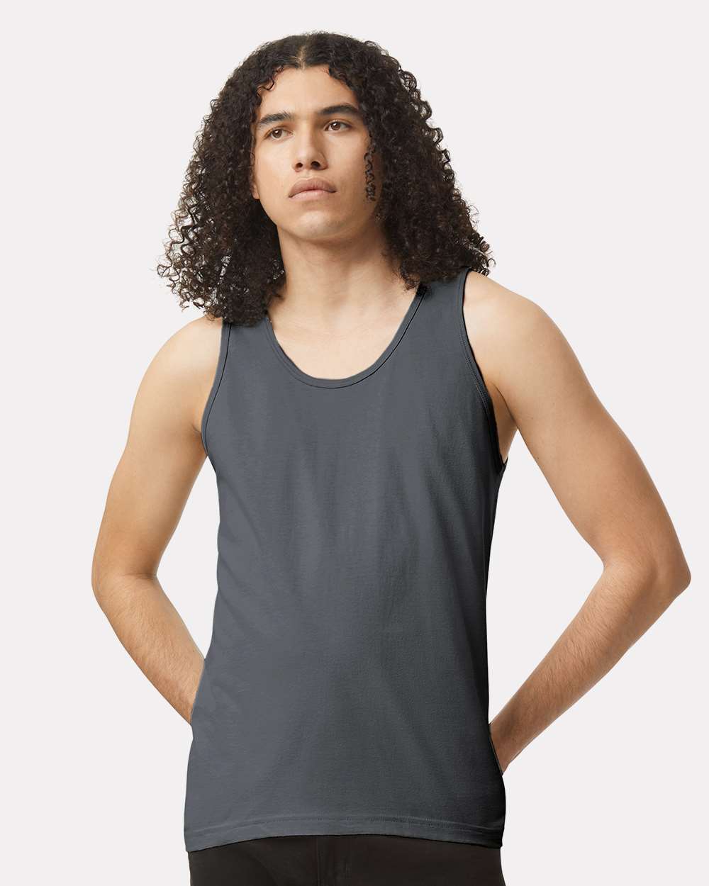 American Apparel 2408 Unisex Fine Jersey Tank - Asphalt