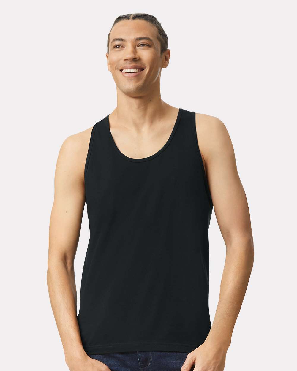 American Apparel 2408 Unisex Fine Jersey Tank - Black