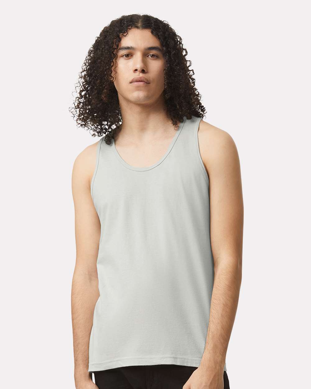 American Apparel 2408 Unisex Fine Jersey Tank - New Silver
