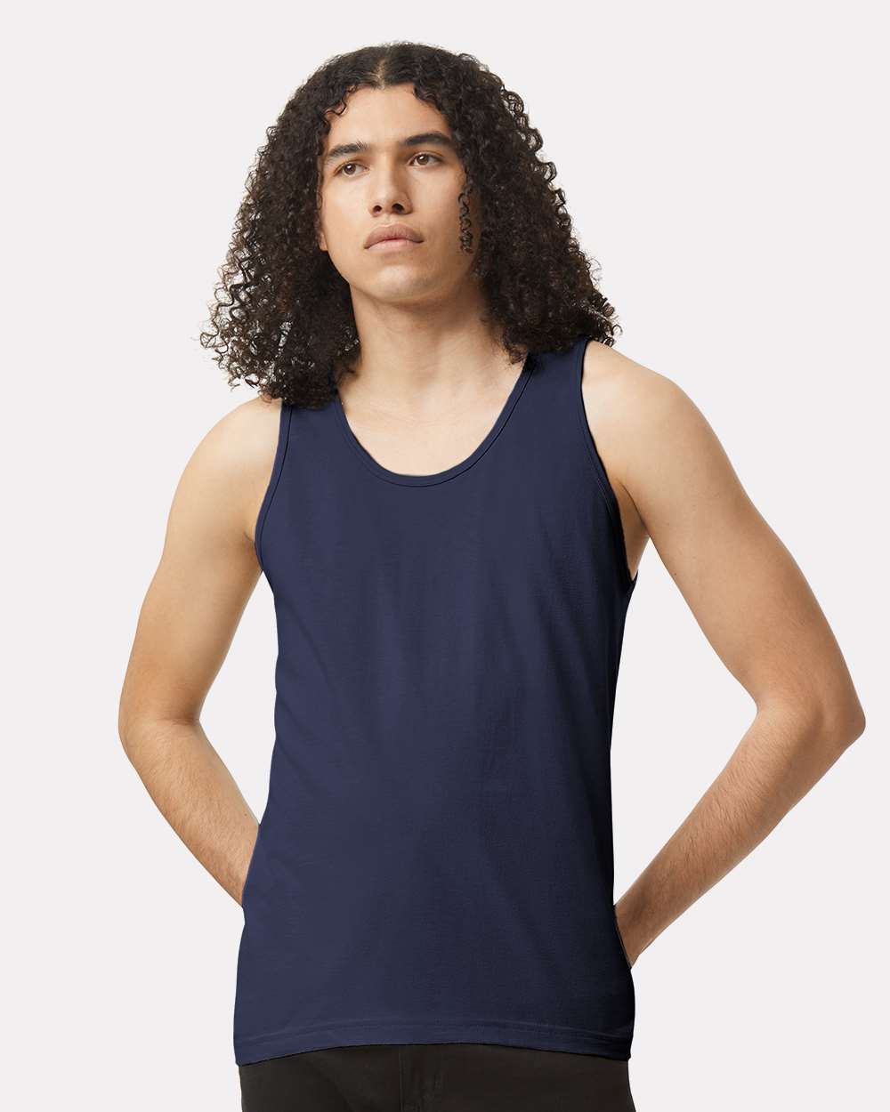 American Apparel 2408 Unisex Fine Jersey Tank - Navy