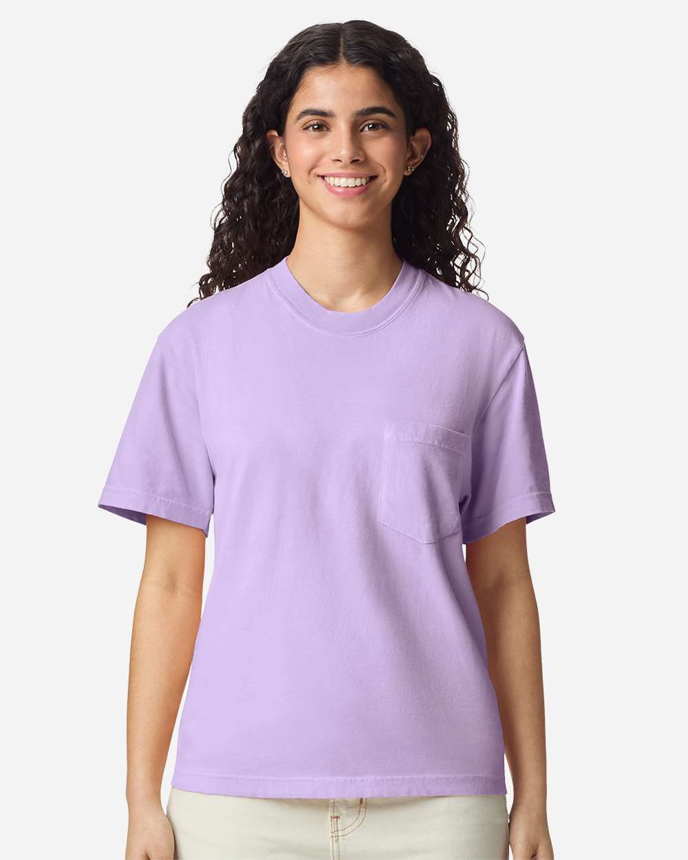 Comfort Colors 6030 Unisex Garment-Dyed Heavyweight Pocket T-Shirt - Orchid