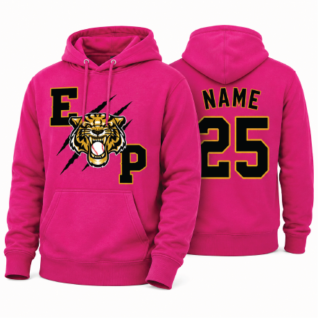 EP Baseball Fall Ball Hoodie - Pink