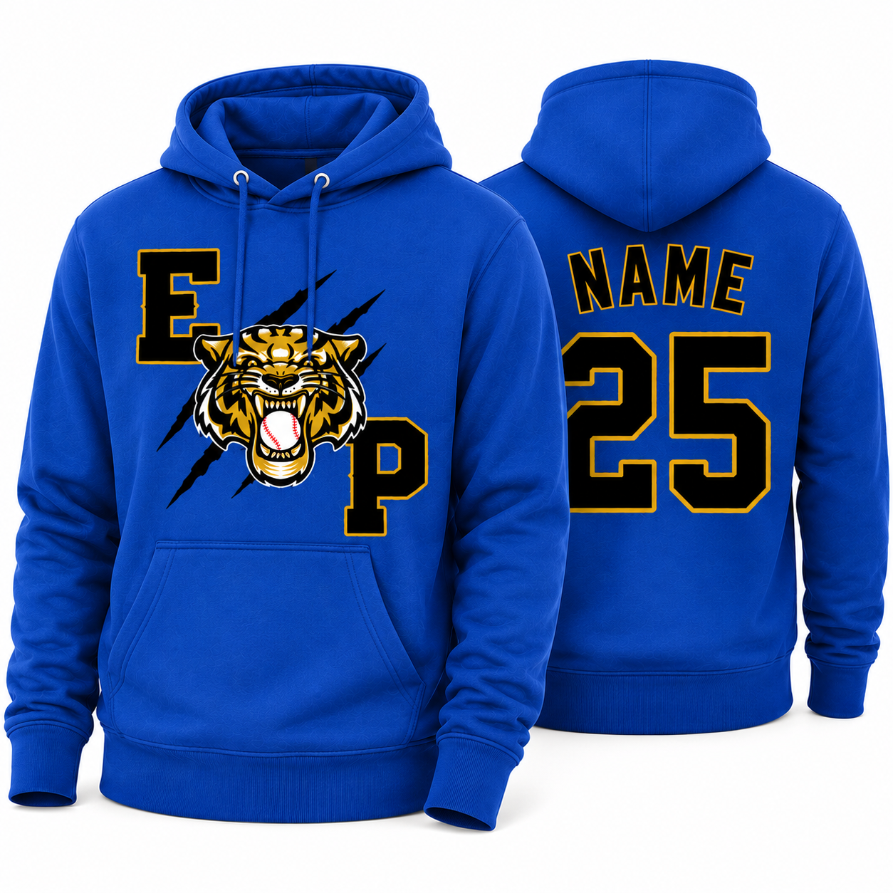 EP Baseball Fall Ball Hoodie - Royal Blue