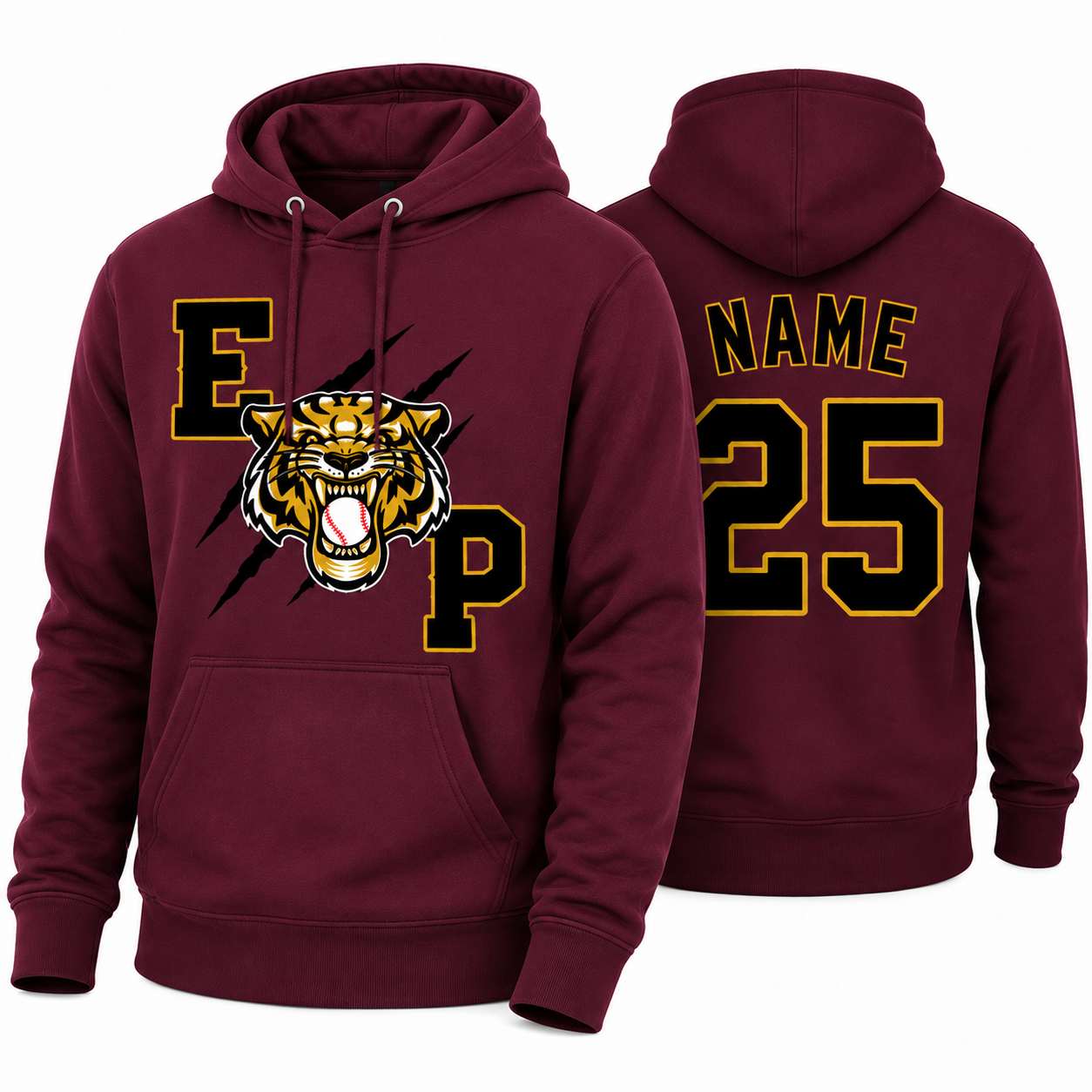 EP Baseball Fall Ball Hoodie - Red